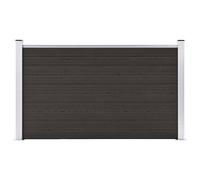 Berkfield Home Durable Fence Panel WPC 180x105 cm Black Berkfield Home Black 180x105 cm