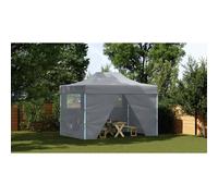 Berkfield Home Durable Foldable Tent Pop-Up with 4 Side Walls 3x4.5 m Anthracite in Charcoal Berkfield Home Charcoal