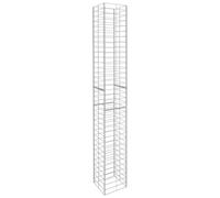 Berkfield Home Durable Gabion Baskets 3 pcs Galvanised Steel 25x25x197 cm in Silver | Size: 25 x 25 x 197 cm Berkfield Home Silver 25 x 25 x 197 cm