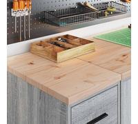 Berkfield Home Durable Garage Storage Cabinet Grey Sonoma 30x51x85 cm Solid Wood Pine | Size: 30 x 51 x 85 cm Berkfield Home Grey 30 x 51 x 85 cm