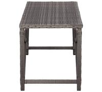 Berkfield Home Durable Garden Bench 120 cm Poly Rattan Grey Berkfield Home Grey