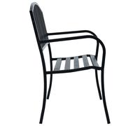 Berkfield Home Durable Garden Bench 125 cm Black Steel Berkfield Home Black