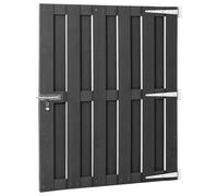 Berkfield Home Durable Garden Gate WPC 100x112 cm Grey Berkfield Home Grey 100x112 cm