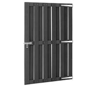Berkfield Home Durable Garden Gate WPC 100x150 cm Grey Berkfield Home Grey 100x150 cm