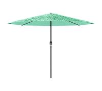 Berkfield Home Durable Garden Parasol with Steel Pole Green 324x324x247 cm | Size: 324 x 324 x 247 cm Berkfield Home Green 324 x 324 x 247 cm