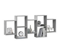 Berkfield Home Durable Wall Shelf Grey Sonoma 159x18x65 cm Engineered Wood | Size: 159 x 18 x 65 cm Berkfield Home Grey 159 x 18 x 65 cm