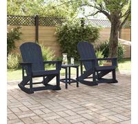 Berkfield Home Elegant Adirondack Rocking Chairs 2 pcs Navy blue 73.5 x 92 x 90 cm Berkfield Home Navy 73.5 x 92 x 90 cm
