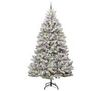 Berkfield Home Elegant Artificial Christmas Tree Green & White 270 cm PVC & Metal Berkfield Home Green