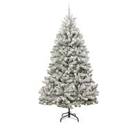 Berkfield Home Elegant Artificial Christmas Tree Green & White 270 cm PVC & Metal Berkfield Home Multicolor