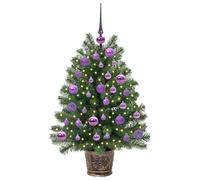 Berkfield Home Elegant Artificial Christmas Tree with 150 LEDs Green 95 cm PE & PVC Berkfield Home Green