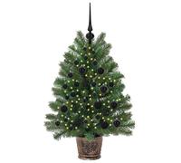 Berkfield Home Elegant Artificial Christmas Tree with 150 LEDs Green 95 cm PE & PVC Berkfield Home Green