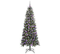 Berkfield Home Elegant Artificial Christmas Tree with 300 LEDs Green 76 x 76 x 180 cm Berkfield Home Green 76 x 76 x 180 cm