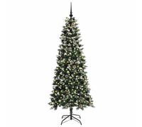 Berkfield Home Elegant Artificial Christmas Tree with 300 LEDs Green 76 x 76 x 180 cm Berkfield Home Green 76 x 76 x 180 cm