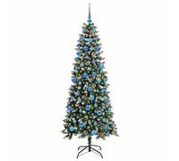 Berkfield Home Elegant Artificial Christmas Tree with 300 LEDs Green 76 x 76 x 180 cm Berkfield Home Green 76 x 76 x 180 cm