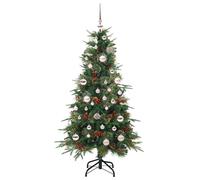 Berkfield Home Elegant Artificial Hinged Christmas Tree Green 150 cm PE & PVC Berkfield Home Green