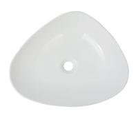 Berkfield Home Elegant Basin Triangle Ceramic White 50.5x41x12 cm Berkfield Home White 50.5x41x12 cm
