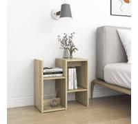 Berkfield Home Elegant Bedside Cabinets 2 pcs Sonoma Oak 50x30x51.5 cm Engineere in Light Brown Berkfield Home Light Brown 50x30x51.5 cm