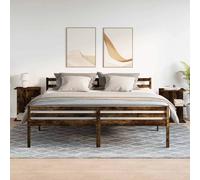 Berkfield Home Elegant Bedside Tables 2 pcs Smoked Oak 46.5x29x61 cm Engineered Wood in Brown Berkfield Home Brown 46.5x29x61 cm