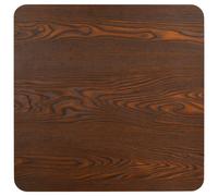 Berkfield Home Elegant Bistro Table Dark Brown 80X80 cm MDF Berkfield Home Brown 80X80 cm