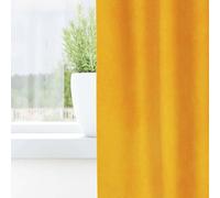 Berkfield Home Elegant Blackout Curtains with Hanging Loops 2 pcs Mustard Yellow Berkfield Home Mustard