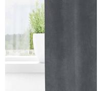 Berkfield Home Elegant Blackout Curtains with Hanging Loops 2 pcs Super Light Gr in Grey Berkfield Home Grey