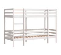 Berkfield Home Elegant Bunk Bed without Mattress White 75x190 cm Small Single So Berkfield Home White Small Single