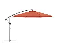 Berkfield Home Elegant Cantilever Umbrella with Aluminium Pole 350 cm Terracotta Berkfield Home Terracotta
