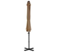 Berkfield Home Elegant Cantilever Umbrella with Aluminium Pole Taupe 300 cm Berkfield Home Taupe