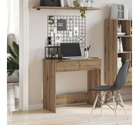 Berkfield Home Elegant Desk Artisian Oak 80x40x75 cm Engineered Wood in Brown | Size: 80 x 40 x 75 cm Berkfield Home Brown 80 x 40 x 75 cm