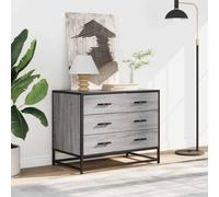 Berkfield Home Elegant Drawer Cabinet Grey Sonoma 70x41x56 cm Engineered Wood | Size: 70 x 41 x 56 cm Berkfield Home Grey 70 x 41 x 56 cm