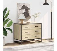Berkfield Home Elegant Drawer Cabinet Sonoma Oak 70x41x56 cm Engineered Wood in Light Tan | Size: 70 x 41 x 56 cm Berkfield Home Light Tan 70 x 41 x 56 cm