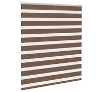Berkfield Home Elegant Zebra Blind Brown 120x100 cm Fabric Width 115.9 cm Polyester Berkfield Home Brown 120x100 cm