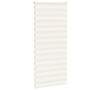 Berkfield Home Elegant Zebra Blind Marble Beige 115x200 cm Fabric Width 110.9 cm Berkfield Home Beige 115x200 cm