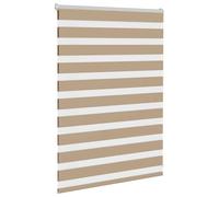 Berkfield Home Elegant Zebra Blind Sand Brown 105x100 cm Fabric Width 100.9 cm P Berkfield Home Brown 105x100 cm