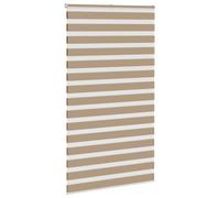 Berkfield Home Elegant Zebra Blind Sand Brown 130x230 cm Fabric Width 125.9 cm P Berkfield Home Brown 130x230 cm