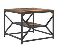 Berkfield Home End Tables with Shelf with Storage Brown 40 x 40 x 49 cm Solid ma… Berkfield Home Brown 40 x 40 x 49 cm