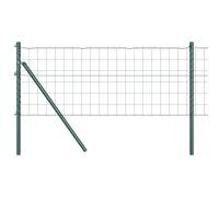 Berkfield Home Euro Fence with 7 Posts 0.8x10 m Galvanised Steel Green Berkfield Home Green