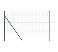 Berkfield Home Euro Fence with 7 Posts 1.2x10 m Galvanised Steel Green Berkfield Home Green