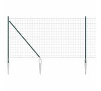 Berkfield Home Euro Fence with 7 Spike Posts 1.2x10 m Galvanised Steel Green Berkfield Home Green