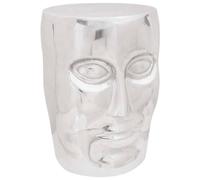 Berkfield Home Face Stool Silver 33x33x45 cm Aluminium | Size: 33 x 33 x 45 cm Berkfield Home Silver 33 x 33 x 45 cm