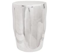 Berkfield Home Face Stool Silver 33x33x45 cm Aluminium | Size: 33 x 33 x 45 cm Berkfield Home Silver 33 x 33 x 45 cm
