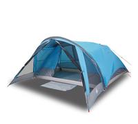 Berkfield Home Family Tent Cabin 6-Person Blue Waterproof Berkfield Home Blue