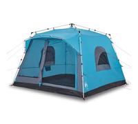 Berkfield Home Family Tent Cabin 7-Person Blue Quick Release Berkfield Home Blue
