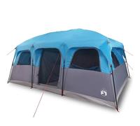 Berkfield Home Family Tent Cabin 9-Person Blue Waterproof Berkfield Home Blue