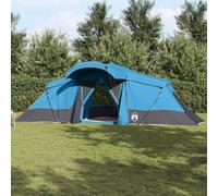 Berkfield Home Family Tent with Windows Dome Blue 4-Person Waterproof Berkfield Home Blue