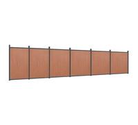 Berkfield Home Fence Panel Brown 1045x186 cm WPC Berkfield Home Brown 1045x186 cm