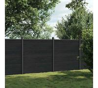 Berkfield Home Fence Panel Grey 353x186 cm WPC Berkfield Home Grey 353x186 cm