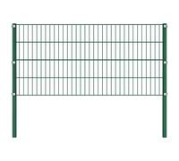 Berkfield Home Fence Panel with Posts Iron 5.1x0.8 m Green Berkfield Home Green