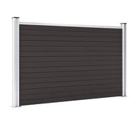 Berkfield Home Fence Panel WPC 180x105 cm Black Berkfield Home Black 180x105 cm