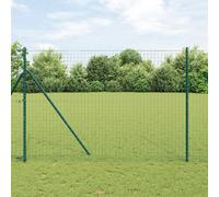 Berkfield Home Fence Posts 52 pcs Green √ò32 mm 200 cm Galvanised Steel Berkfield Home Green